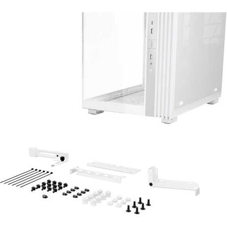 Be quiet! light base 600 lx midi tower behuizing (wit | 2x usb-a | 1x usb-c | rgb | tempered glass)