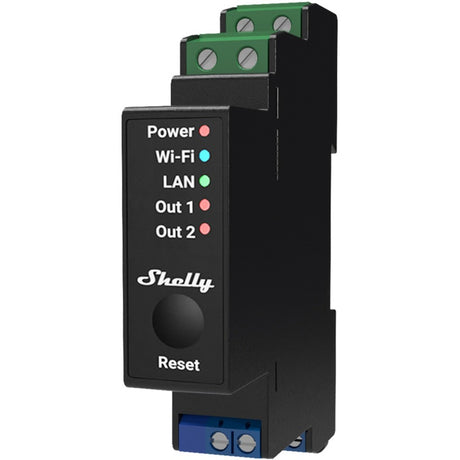 Shelly pro 2pm din-railrelais bluetooth, wifi
