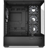 Sharkoon ak6 rgb midi tower behuizing (zwart | 2x usb-a | 1x usb-c | rgb | tempered glass)