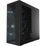 Arctic xtender midi tower behuizing (zwart (mat) | 2x usb-a | 1x usb-c | rgb | tempered glass)