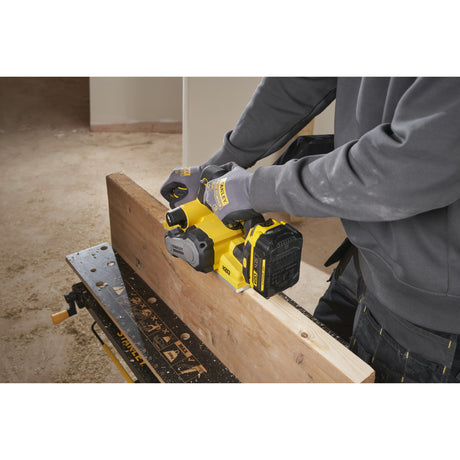 Stanley fatmax v20 18v brushless elektrische schaafmachine (zwart geel, accu en oplader niet inbegrepen)