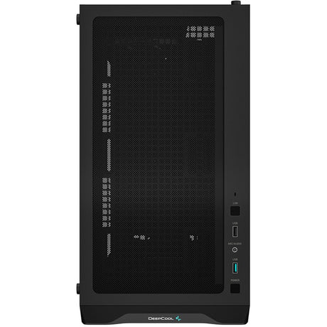 Deepcool cc360 argb mini tower behuizing (zwart | 2x usb-a | rgb | tempered glass)
