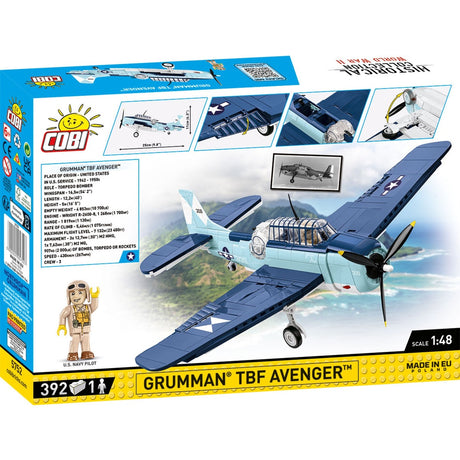 Cobi historical collection - grumman tbf avenger constructiespeelgoed (schaal 1:48)
