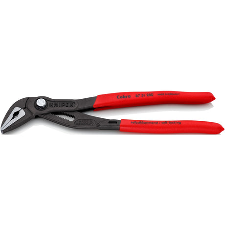 Knipex cobra es waterpomptang 8751250 zweedse- waterpomp-tang (rood, 250 mm)