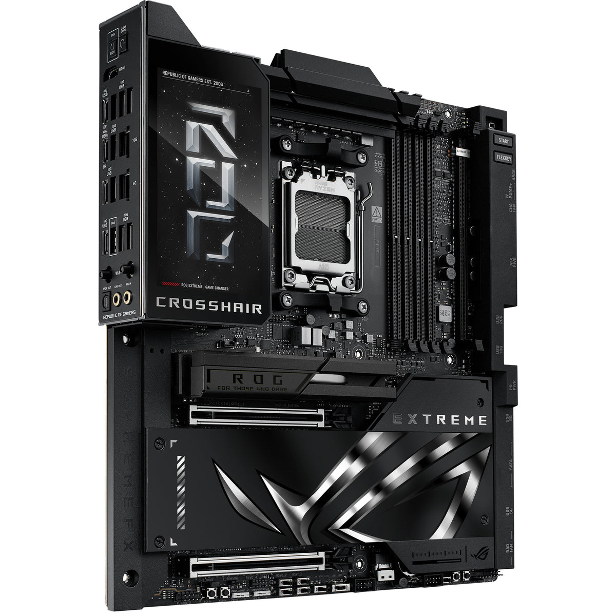 Asus rog crosshair x870e extreme socket am5 moederbord (10gb-lan, 5gb-lan, wi-fi 7, bt, sound, atx)
