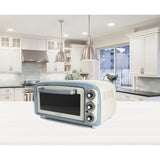 Ariete vintage oven 0979 05 mini bakoven (wit lichtblauw, 18 liter)