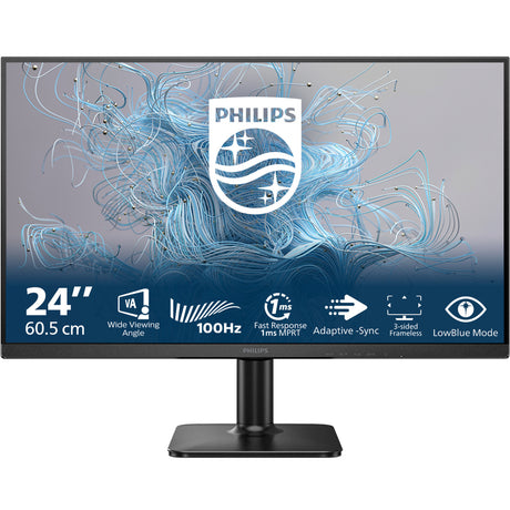 Philips 24e2n1100lb 23.8 monitor (zwart, 1x hdmi, 1x vga)