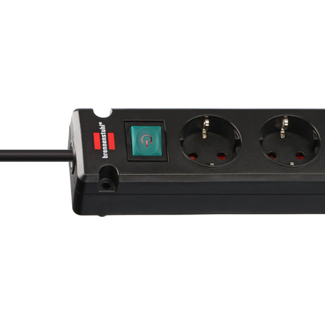 Brennenstuhl stekkerdoos 5-voudig met 2 usb c-laadpoorten (stekkerdoos usb c met schakelaar en 3m kabel, verdeeldoos voor wandmontage)