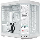 Hyte y70 touch infinite midi tower behuizing (wit | 2x usb-a | 1x usb-c | tempered glass)