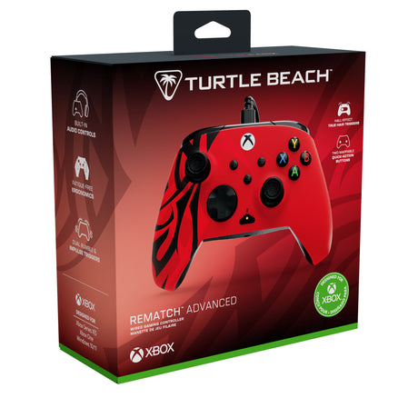 Turtle beach rematch advanced bedrade controller - spirit red (rood, xbox series x|s, xbox one, pc)
