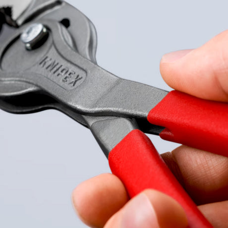 Knipex twingrip, voor- en zij-grijptang (rood)