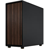 Fractal design north xl midi tower behuizing (zwart houtkleur | 2x usb-a | 1x usb-c)