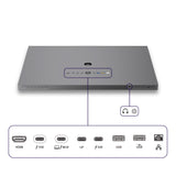 Philips brilliance 27e3u7903 27 5k uhd monitor (grijs, hdmi, 2x usb-a, usb-c, thunderbolt 4, rj-45, webcam)