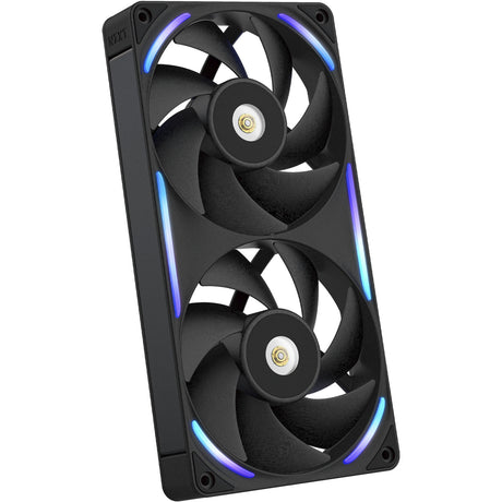 Nzxt f240x rgb case fans (zwart, 2 stuks, 240 x 120 x 30 mm, pwm)