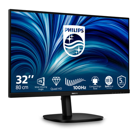 Philips 32b2n3500 31.5 monitor (zwart, 1x displayport, 2x hdmi, 3x usb-a)