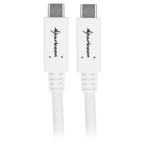Sharkoon usb-c 3.2 > usb-c kabel (wit, 0,5 meter )