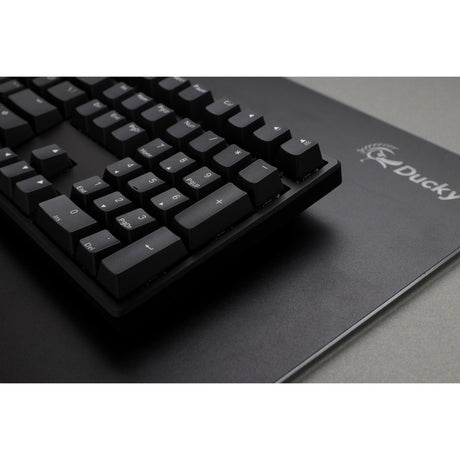 Ducky origin phantom black, toetsenbord (zwart, us lay-out, cherry mx blue, hot swap, pbt double-shot keycaps)