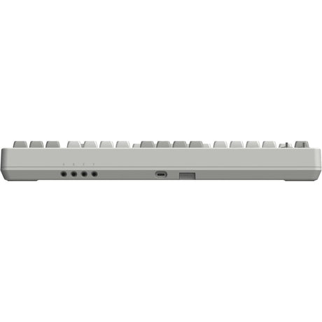 8bitdo retro mechanical keyboard m edition (grijs, us lay-out (qwerty), kailh box white, 80% (tkl), bluetooth low energy, wireless 2.4g, usb)