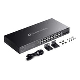 Tp-link omada sg2428p jetstream 28-poorts gigabit smart-switch (zwart, 24x poe+)