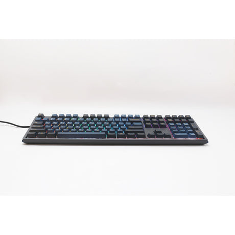 Ducky one 3 pro, gaming toetsenbord (zwart, us lay-out, cherry mx2a blue, rgb led, double-shot pbt, quack mechanics, hot swap)