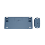 Trust lyra multi-device wireless keyboard mouse, desktopset (blauw, us lay-out, scissor switches, 800 - 1.600 dpi, 2,4 ghz usb, bluetooth, 65%)