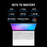 Asus rog zephyrus g16 ga605km-qr009w 16 copilot+ gaming laptop (wit | ryzen ai 7 350 | rtx 5060 | 32 gb | 1 tb ssd | 240 hz)