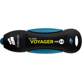 Corsair flash voyager usb 3.0 256 gb usb-stick (zwart blauw, cmfvy3a-256gb)