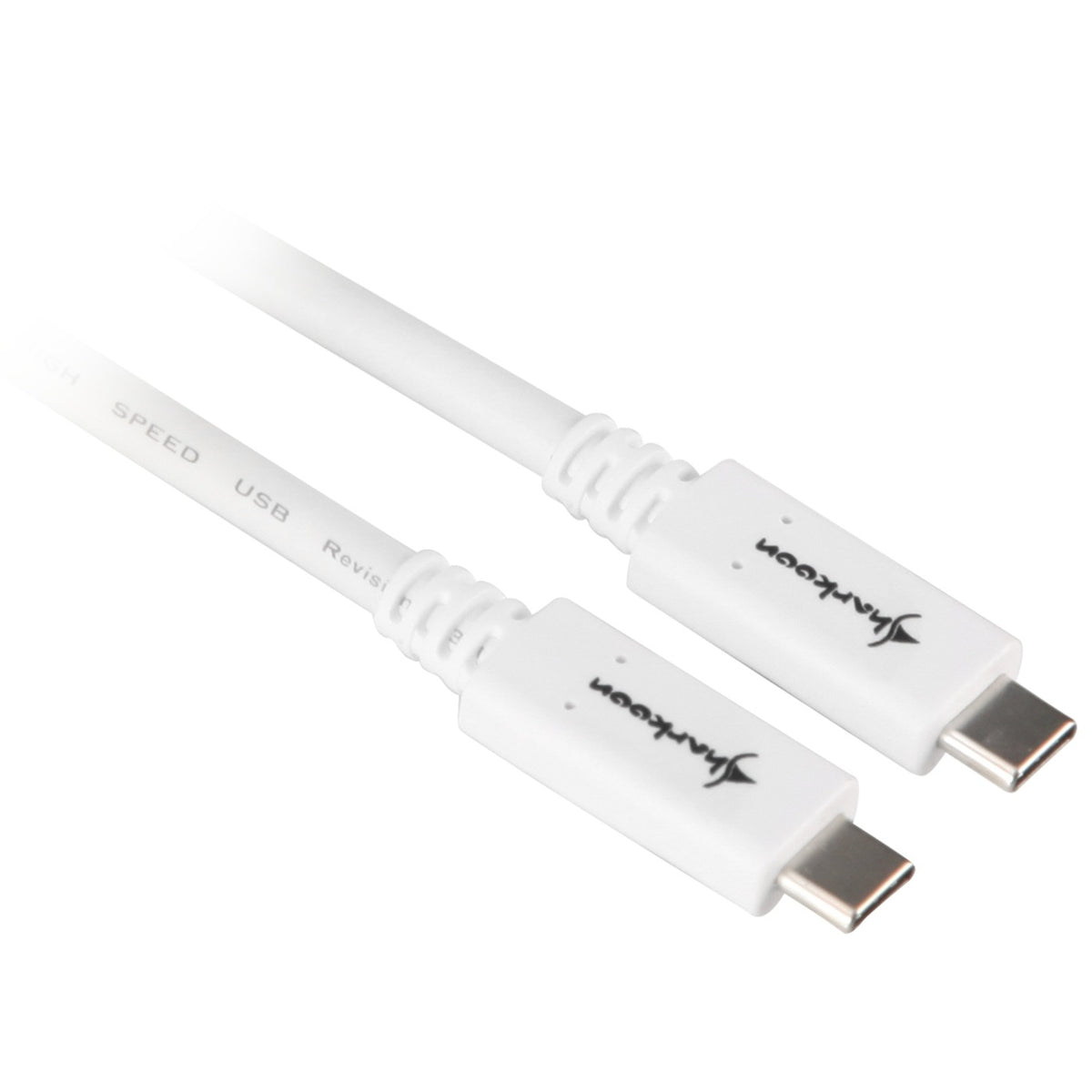 Sharkoon usb-c 3.2 gen 2 kabel (wit, 1 meter)