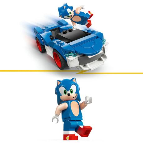 Lego sonic the hedgehog - sonic's car: speedster lightning constructiespeelgoed (77117)