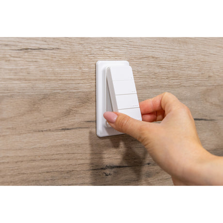 Shelly blu rc button 4 zb afstandsbediening (wit, bluetooth 5 (le), zigbee)