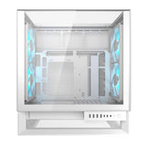 Cougar omnyx midi tower behuizing (wit | 4x usb-a | 2x usb-c | tempered glass)