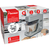 Bestron akm1600s 4-in-1 keukenmachine kitchen master pro (zilver)