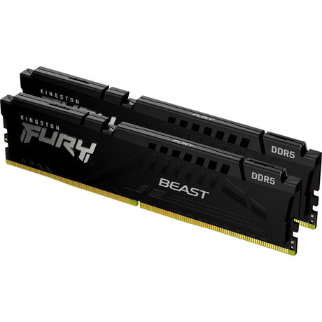 Kingston fury beast 128 gb ddr5-5600 (2x 64 gb) werkgeheugen (zwart, kf556c36bbek2-128, xmp 3.0, expo)