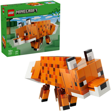 Lego minecraft de vos kinderkamer decoratie en dieren speelgoed voor kinderen - 21588
