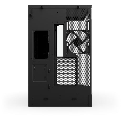 Nzxt h9 flow rgb+ midi tower behuizing (zwart (mat) | 2x usb-a | 1x usb-c | rgb | tempered glass)