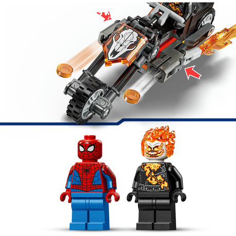 Lego marvel spider-man vs. ghost rider motor speelgoed voor kinderen 76335