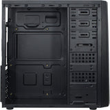 Inter-tech b-42 rgb midi tower behuizing (zwart | 3x usb-a | rgb | window)