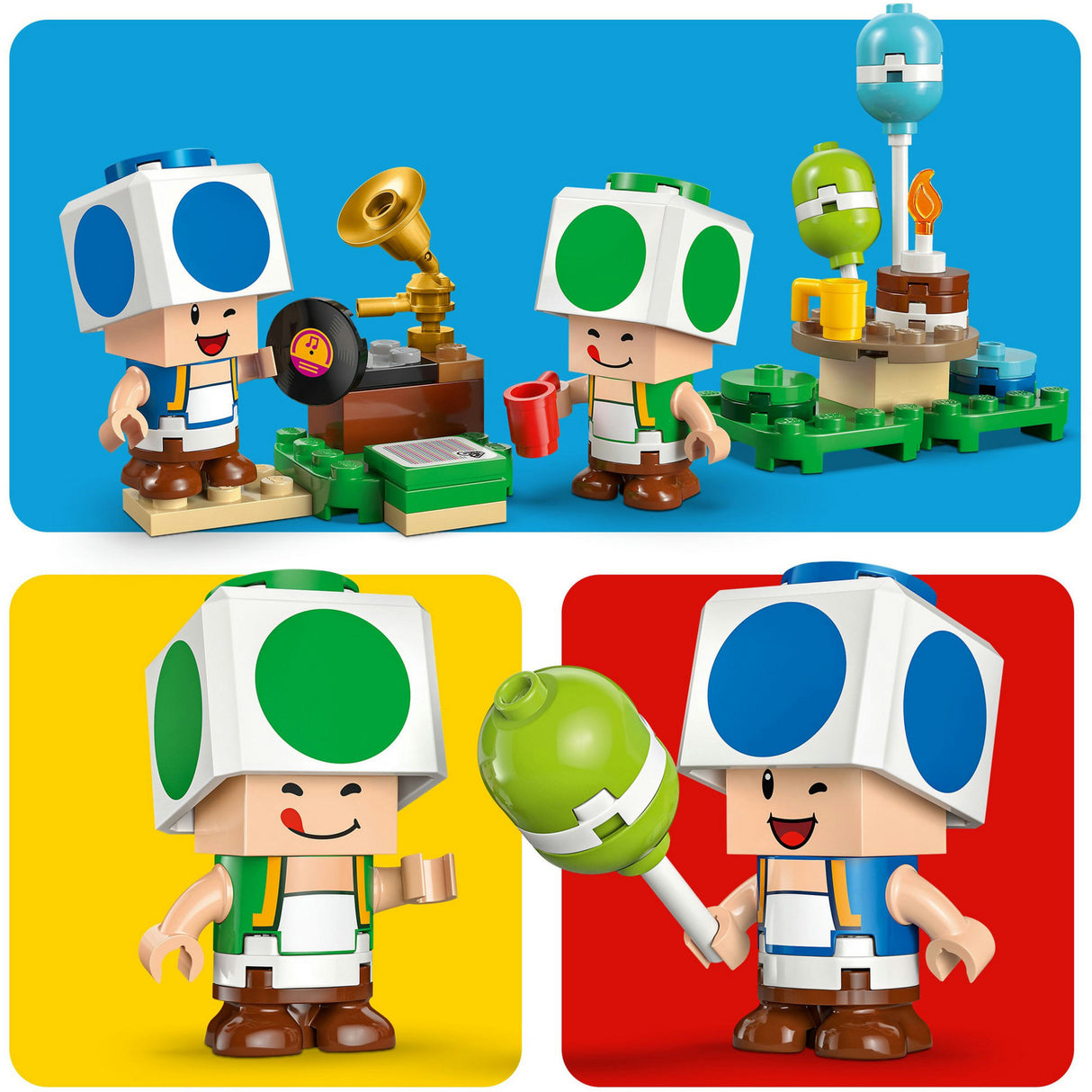 Lego ® super mario™ toads huisfeestje, speelgoed - 72041