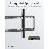 Goobay tv wall mount fixed 43 - 100 inch (109 - 254 cm), max. 70 kg wandmontage (zwart)