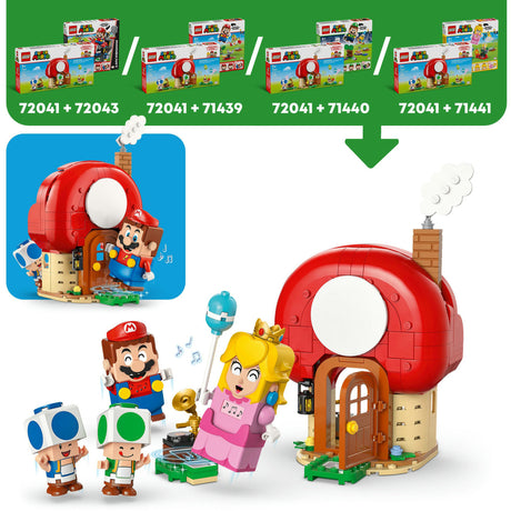 Lego ® super mario™ toads huisfeestje, speelgoed - 72041