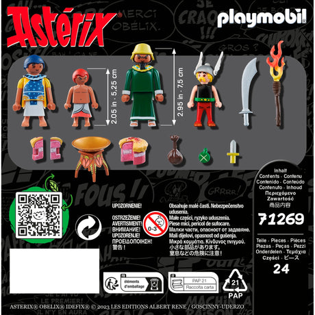 Playmobil asterix - de vergiftigde taart van plurkis constructiespeelgoed (71269)