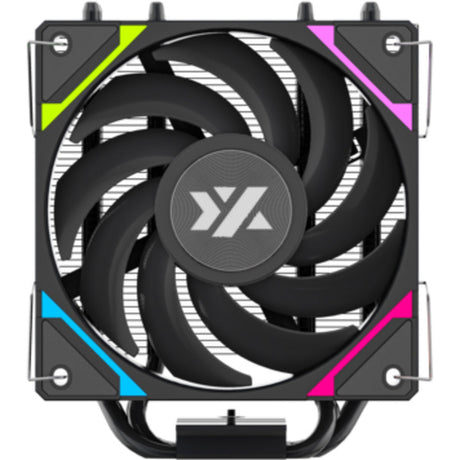 Xyz pc gear thermax 4 rgb cpu-koeler (zwart, argb, pwm)