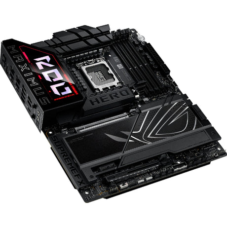 Asus rog maximus z890 hero socket 1851 moederbord (zwart, raid, 2.5gb-lan, 5gb-lan, wi-fi 7, bt, sound, atx)