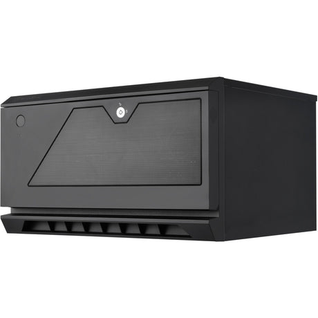 Silverstone cs381b v1.1 rack behuizing (zwart | 2x usb-a 3.2 (5 gbit s) | 2x audio)