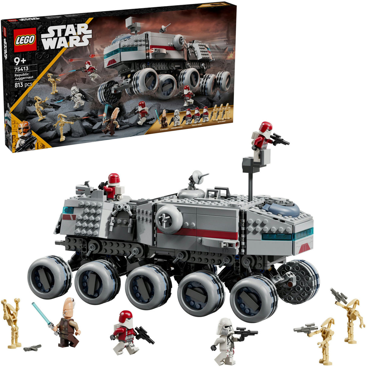 Lego ® star wars: the clone wars™ republic juggernaut - 75413