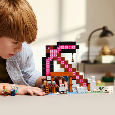 Lego minecraft de pikhouweelmijn bouwpakket voor kinderen - 21277