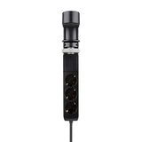 Neomounts ds22-840bl6 bureaucontactdoos met klem en usb-c en usb-a poorten - quick-charge stekkerdoos (zwart)