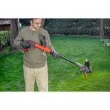 Black+decker 18v afs grastrimmer met accu (zwart oranje, 28 cm accu inbegrepen)