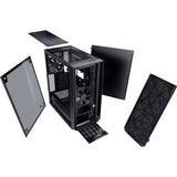 Fractal design meshify c midi tower behuizing (zwart | 2x usb-a | tempered glass)