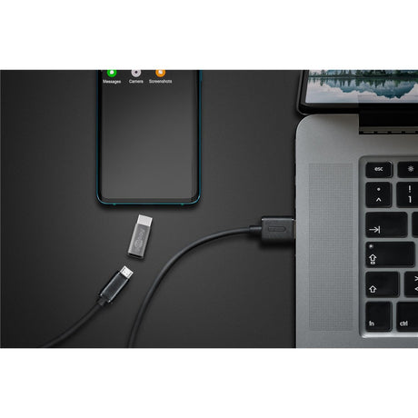 Goobay usb-c naar micro-usb adapter (grijs)